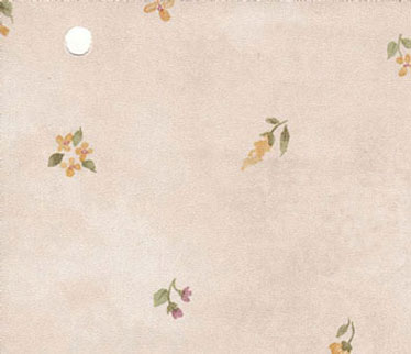 Dollhouse Miniature Pre-pasted Wallpaper,  Beige Garden